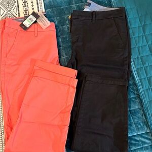 2 pair Tommy Hilfiger Black and Coral Chinos -
I can also sell them separately.